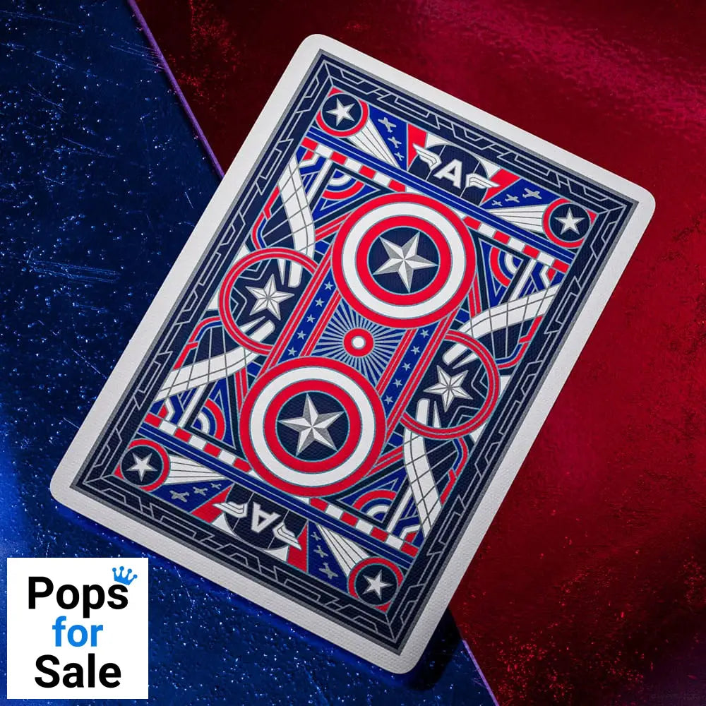 Captain America Playing Cards Patriotic Design