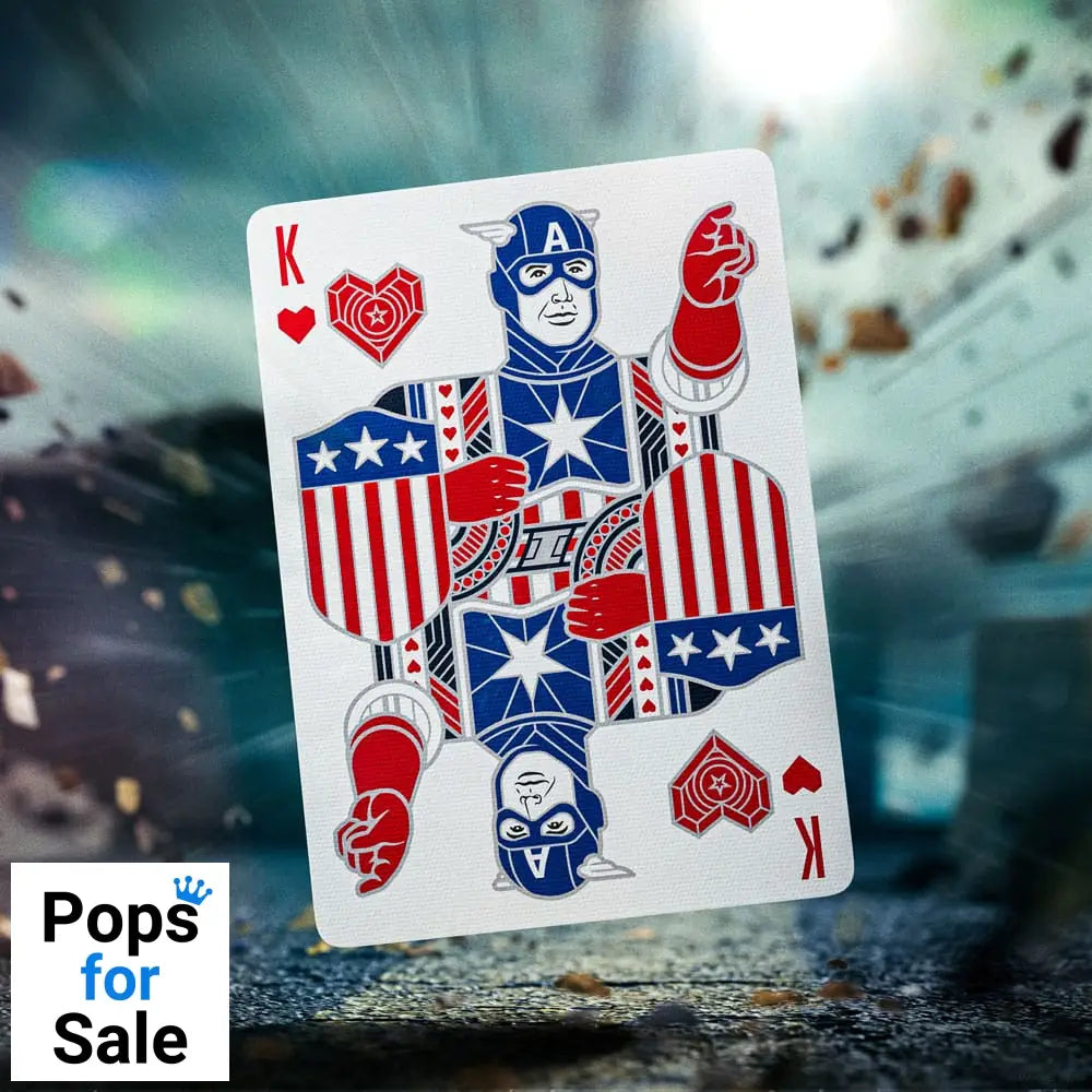 Captain America Playing Cards Patriotic Design
