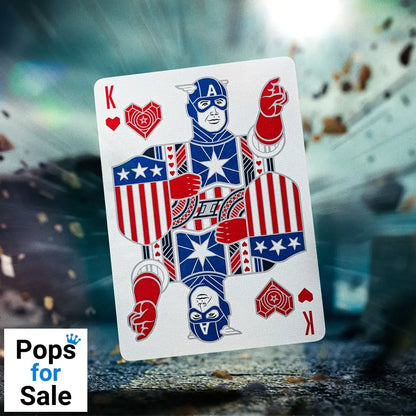 Captain America Playing Cards Patriotic Design