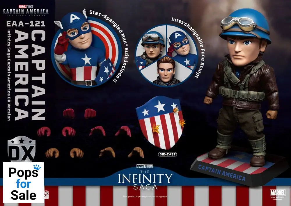 Captain America: The First Avenger Egg Attack Action Action Figure Captain America DX Version 17 cm