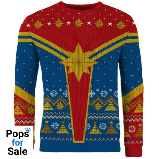Captain Marvel Christmas Jumper (Size L)