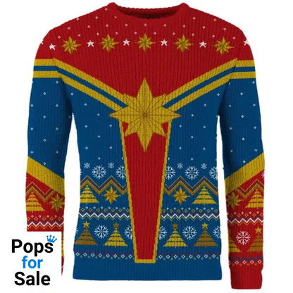 Captain Marvel Christmas Jumper (Size XS)