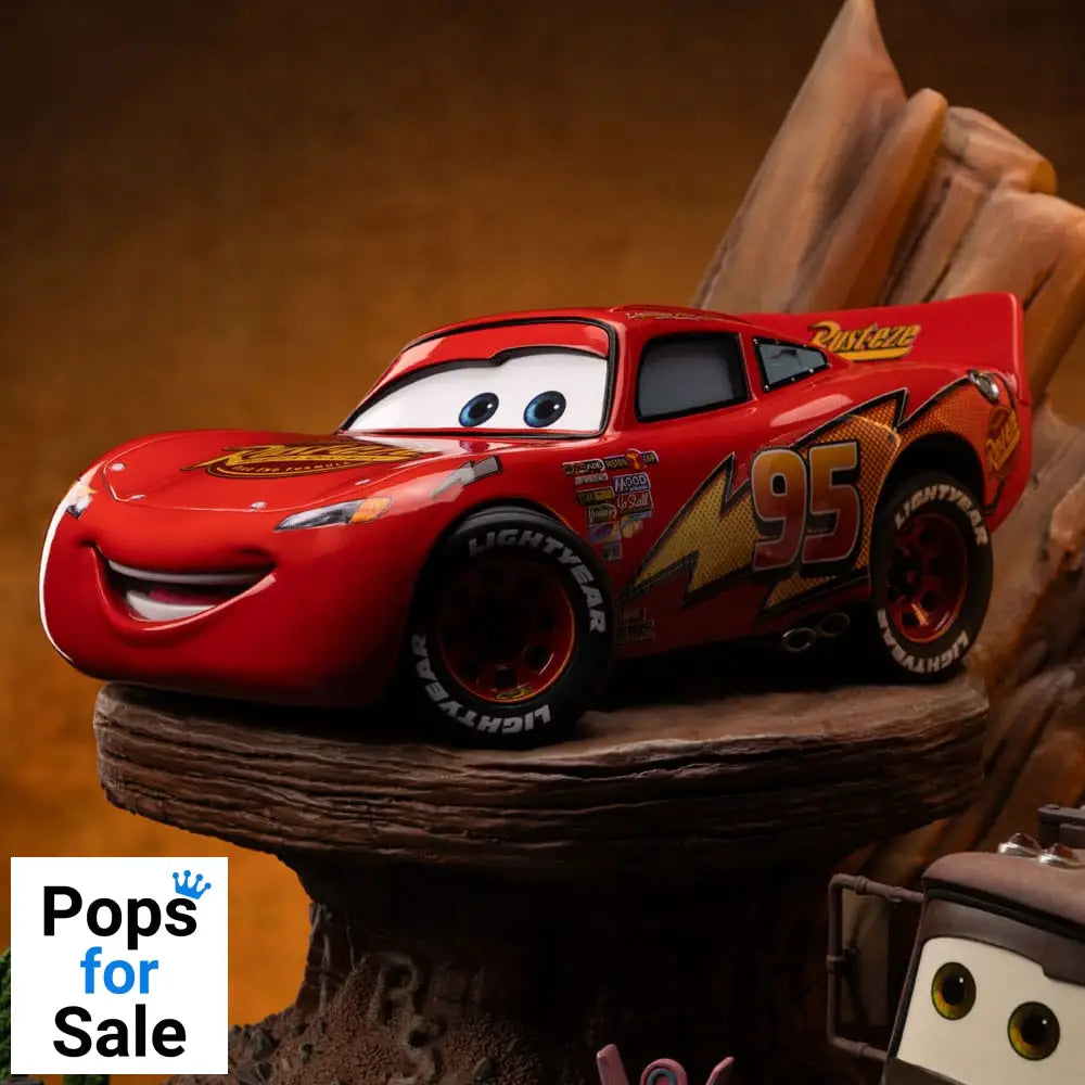 Cars Deluxe Art Scale Statue 1/10 Lightning Mcqueen & Tow Mater 31 cm