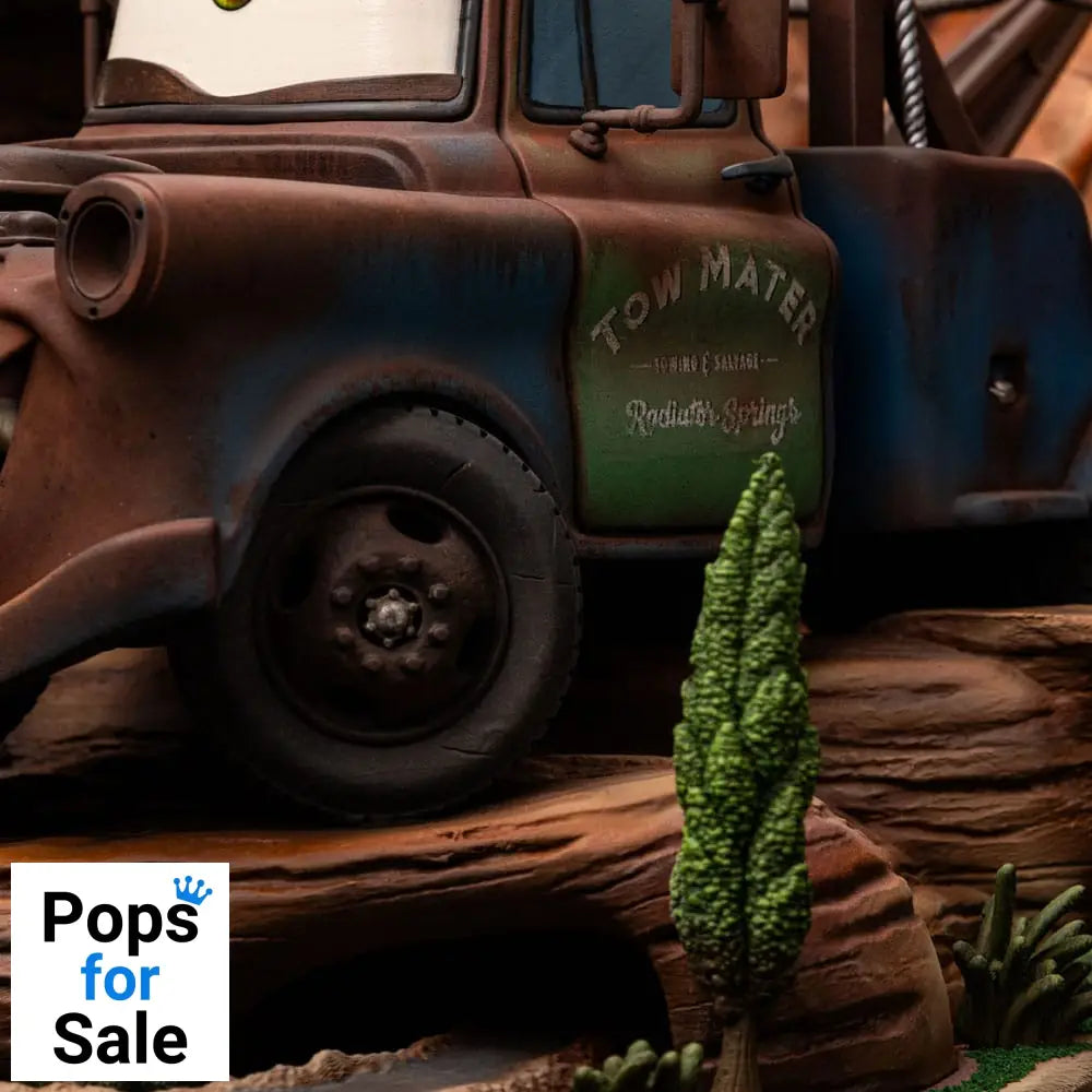 Cars Deluxe Art Scale Statue 1/10 Lightning Mcqueen & Tow Mater 31 cm