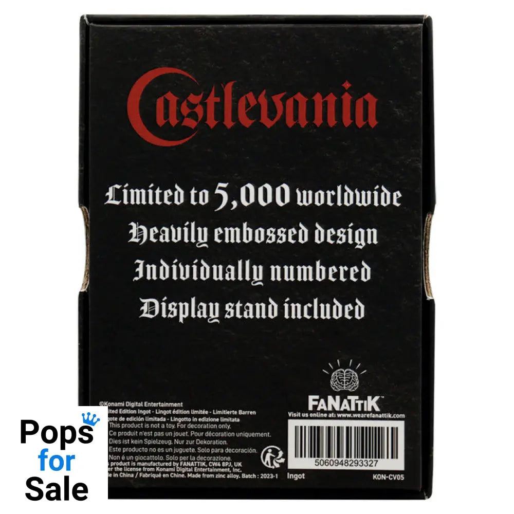Castlevania Dracula Limited Edition Ingot Ingot