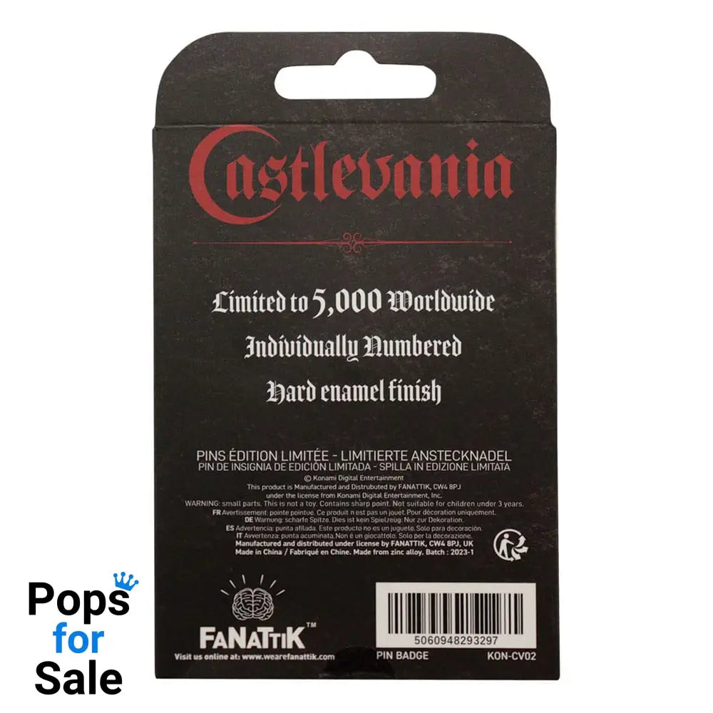 Castlevania Pin Badge Alucard Limited Edition