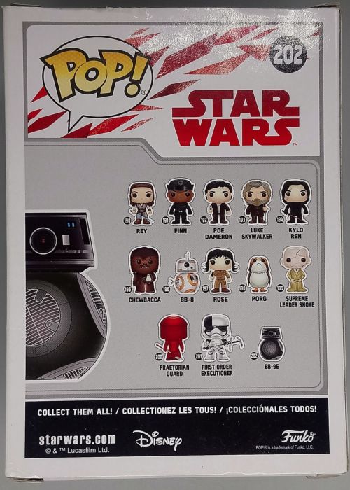 #202 BB-9E - Star Wars - The Last Jedi - Box Damaged Funko POP