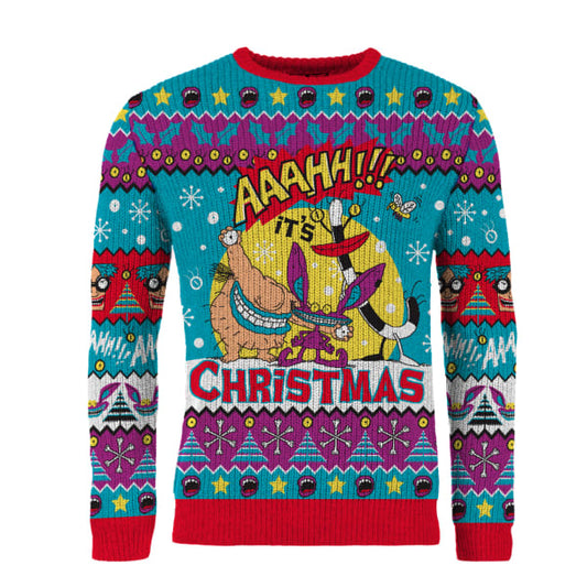 AAAHH!!! Real Monsters Christmas Jumpers (Size XXXL)