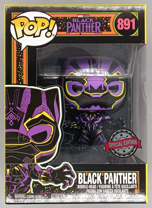 891 Black Panther (Blacklight) - Marvel Funko POP