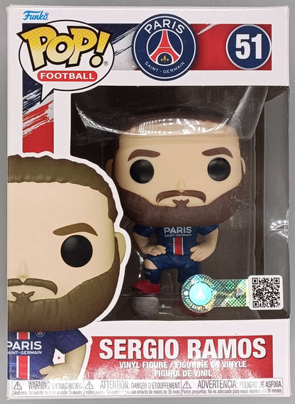 51 Sergio Ramos - Paris Saint Germain - Football - Box Damaged Funko POP