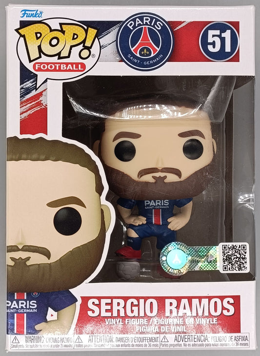 51 Sergio Ramos - Paris Saint Germain - Football - Box Damaged Funko POP