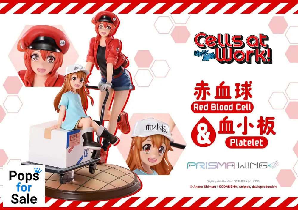 Cells at Work Prisma Wing PVC Statue Red Blood Cell & Platelet  26 cm