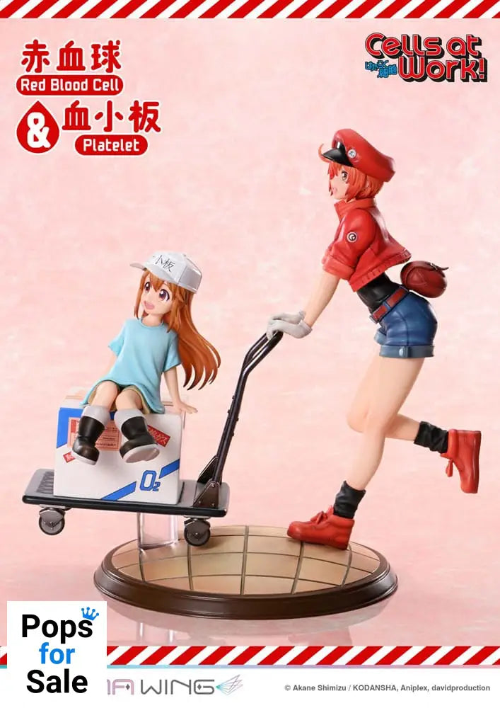 Cells at Work Prisma Wing PVC Statue Red Blood Cell & Platelet  26 cm