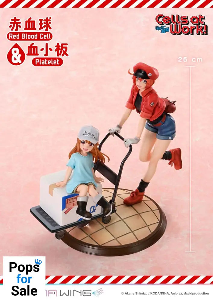 Cells at Work Prisma Wing PVC Statue Red Blood Cell & Platelet  26 cm