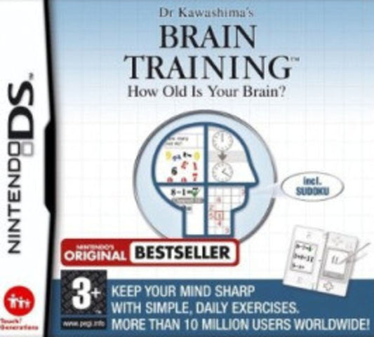 Dr Kawashima's Brain Training: How Old Is Your Brain for the Nintendo DS/3DS - [No Manual]
