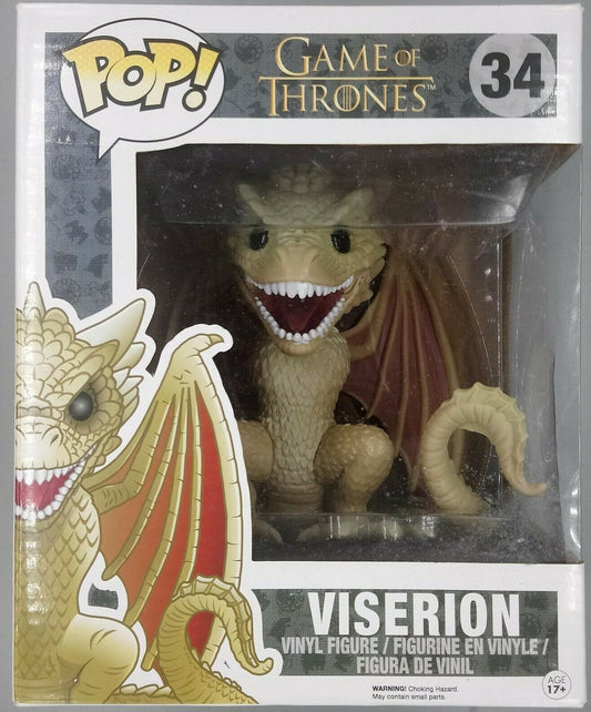 34 Viserion - 6 Inch - Game of Thrones - Funko POP - Box Damaged