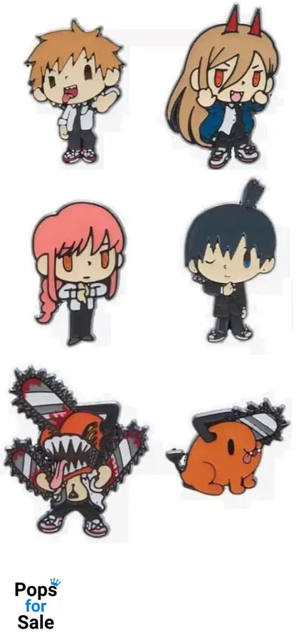 Chainsaw Man by Loungefly Enamel Pins Blind Box Mulit Char Chibi Assortment (12) Pins & Brooches,Blind Boxes