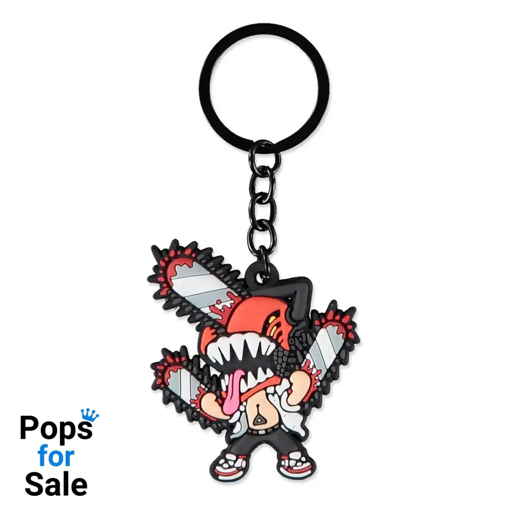 Chainsaw Man Rubber Keychain Chainsaw Man Keyrings