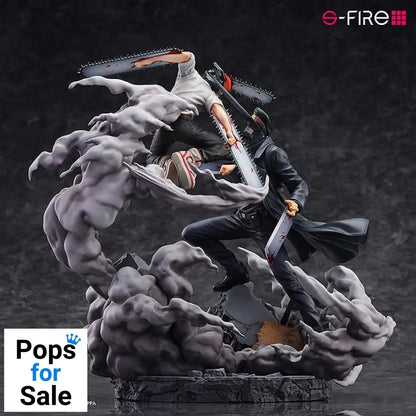 Chainsaw Man Statue Super Situation Figure Chainsaw Man vs. Samurai Sword 26 cm