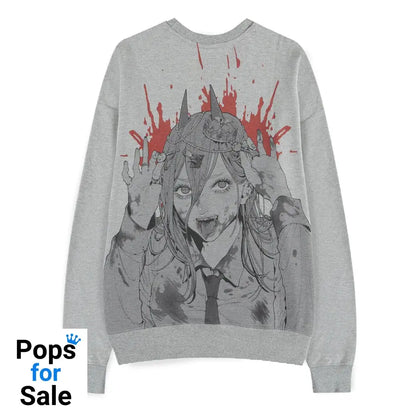 Chainsaw Man Sweater Power Grey Melange Size XL