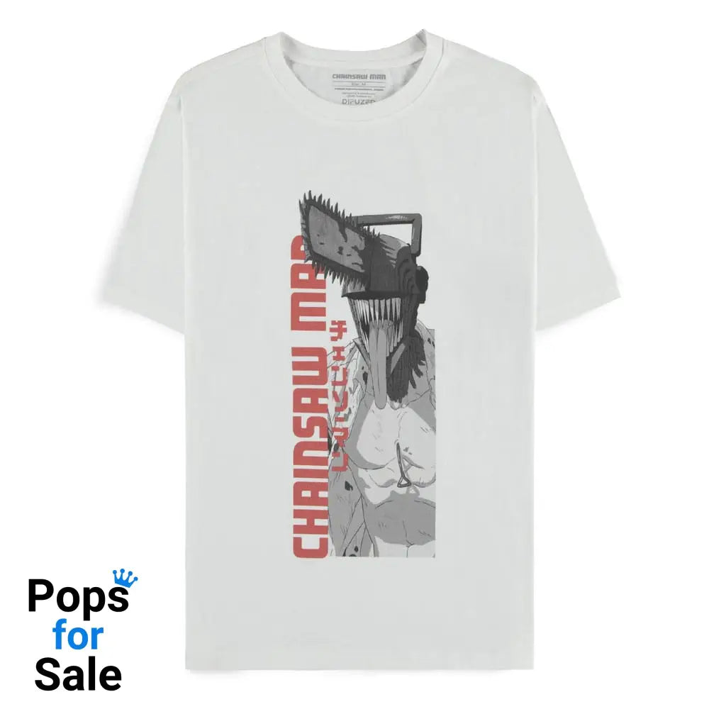 Chainsaw Man T-Shirt Chainsaw Man White Size XL