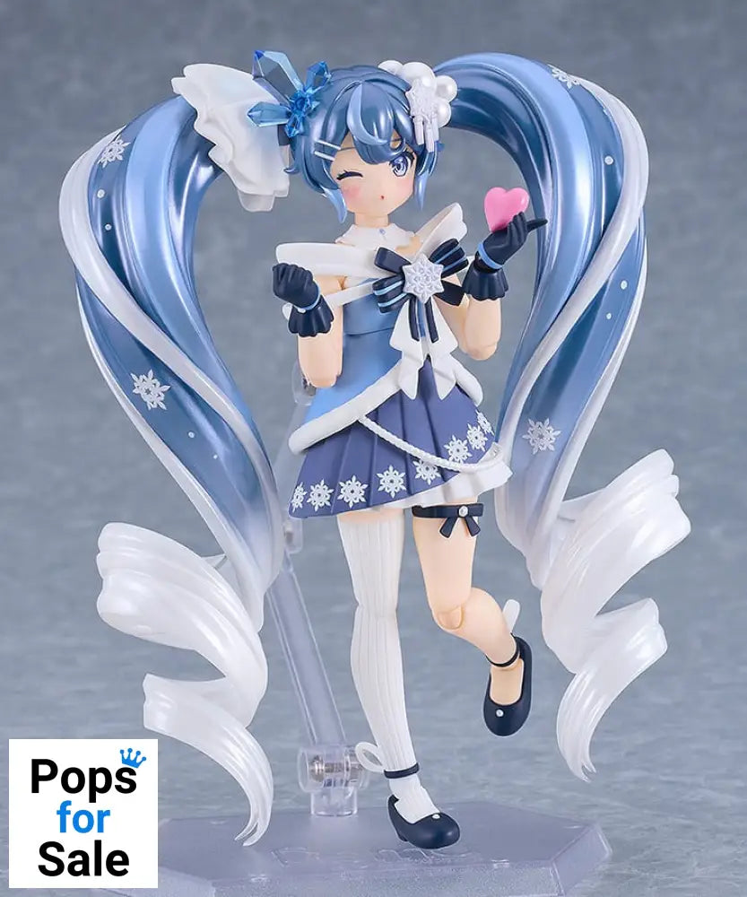Character Vocal Series 01: Hatsune Miku Figma Action Figure Snow Miku: Crystal Snow Ver. 13 cm Action figures