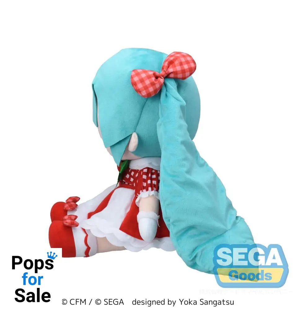 Character Vocal Series 01: Hatsune Miku Fuwa Petit Plush Figure Hatsune Miku x Love and Berry Dress Up and Dance! Lovely Strawberry 40 cm