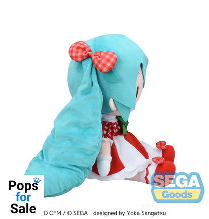 Character Vocal Series 01: Hatsune Miku Fuwa Petit Plush Figure Hatsune Miku x Love and Berry Dress Up and Dance! Lovely Strawberry 40 cm