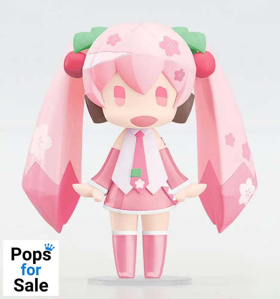 Character Vocal Series 01: Hatsune Miku HELLO! GOOD SMILE Action Figure Sakura Miku 10 cm