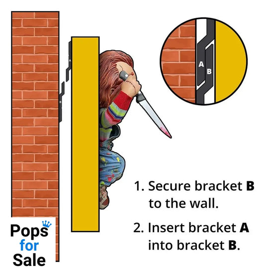 Chucky (Child´s Play) Wall Sculpture 1/1 Bride of Chucky 43 x 46 x 76 cm