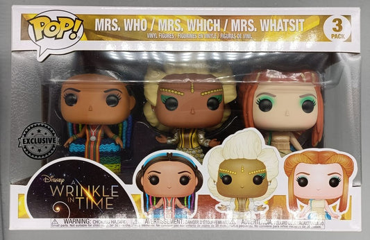 3 Pack Mrs. Who Mrs. Which Mrs. Whatsit - Disney A Wrinkle In Time Funko POP