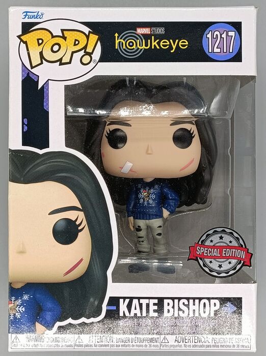 1217 Kate Bishop (Christmas) - Hawkeye - Box Damaged Funko POP