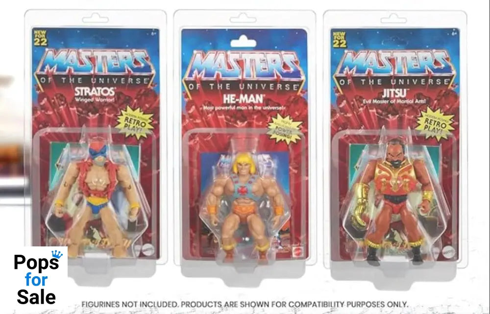 Clamshell PET Protectors 10-Pack for Masters of the Universe Action Figures