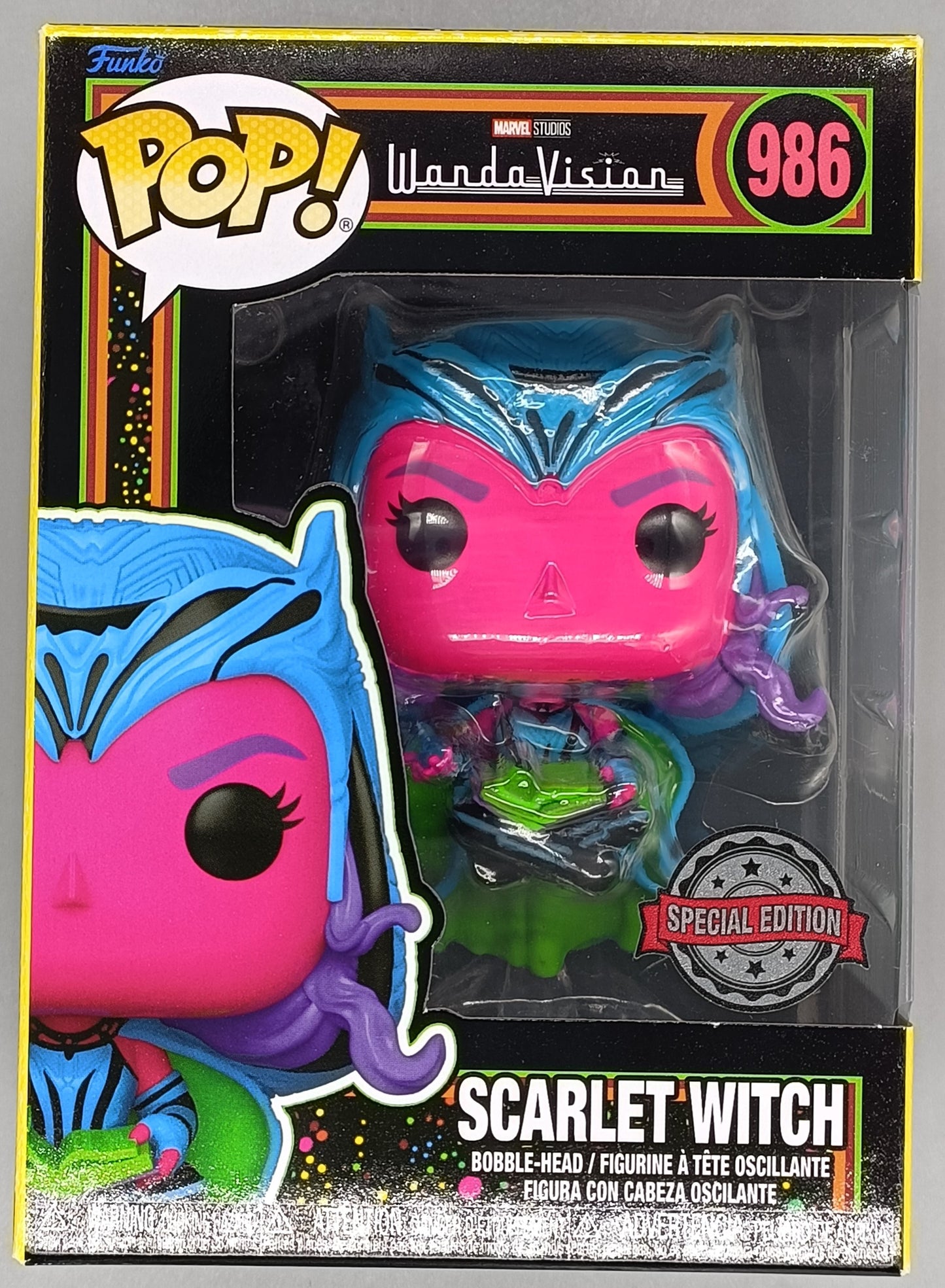 986 Scarlet Witch Blacklight - Marvel Wandavision Funko POP