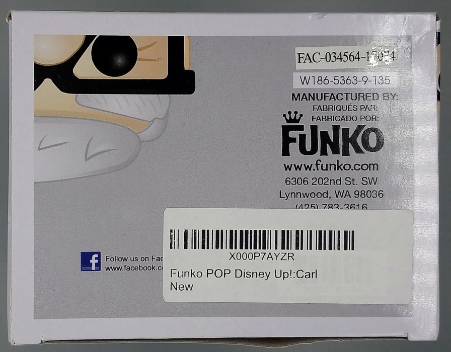 #59 Carl - Disney Up! - Box Damaged Funko POP