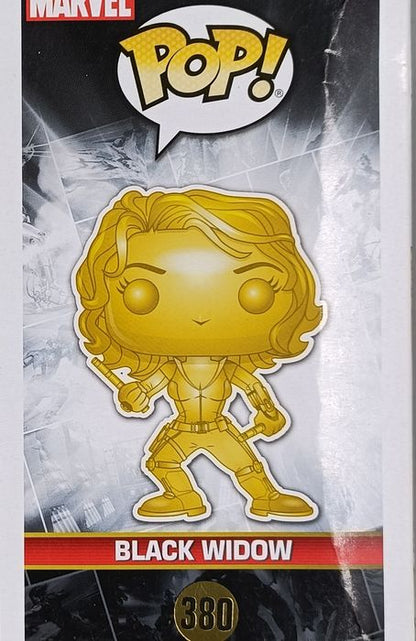 #380 Black Widow (Gold) - Chrome - Marvel Studios 10 Box Damaged Funko POP