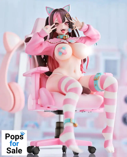 Comic Unreal PVC Statue 1/6 The Bewitching Landmine-Type Catgirl Streamer, Kuro Illustrated by Danimaru 22 cm