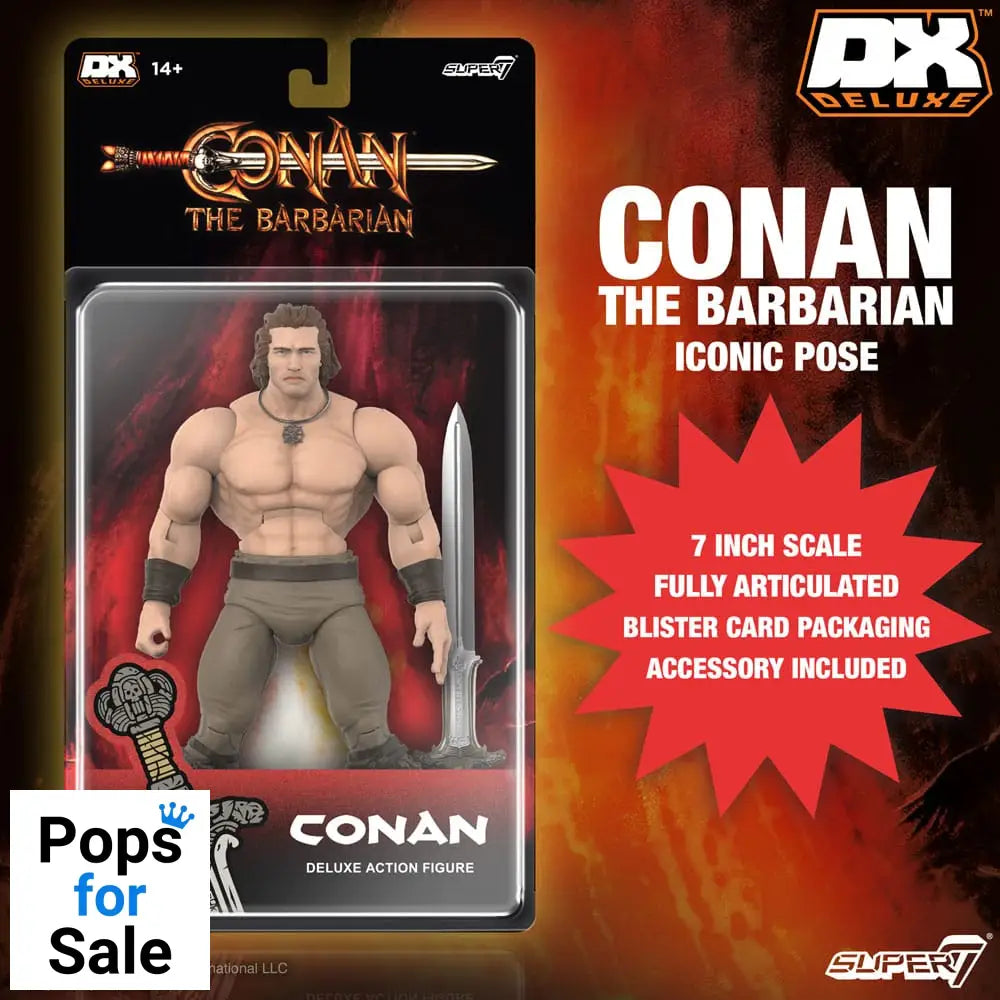 Conan the Barbarian 1982 Deluxe Action Figure Conan Iconic Pose 18 cm
