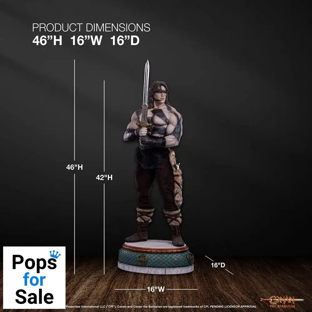 Conan the Barbarian Elite Series Statue 1/2 Conan Warpaint Edition 116 cm