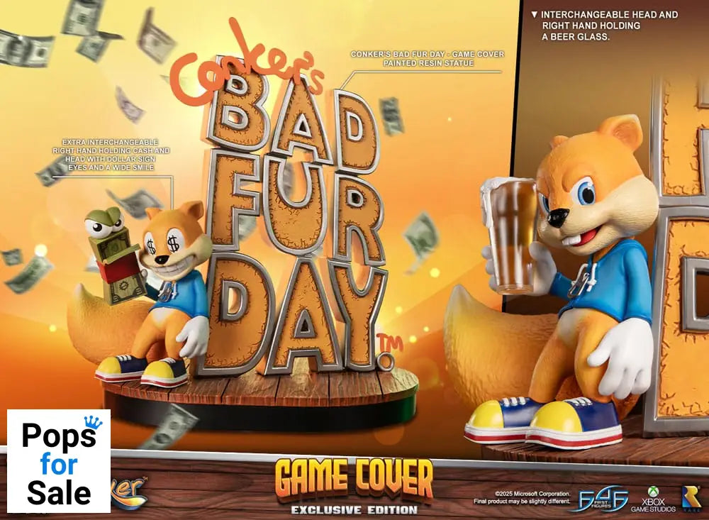 Conker´s Bad Fur Day Statue Game Cover Exclusive Edition 45 cm