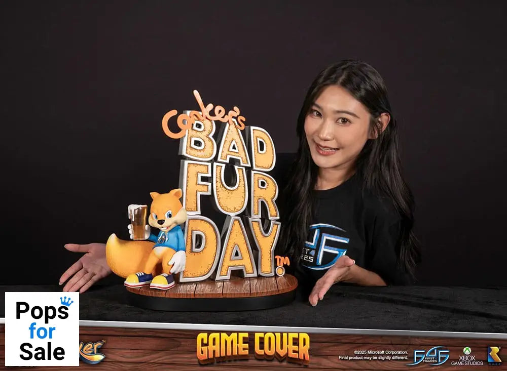 Conker´s Bad Fur Day Statue Game Cover Exclusive Edition 45 cm