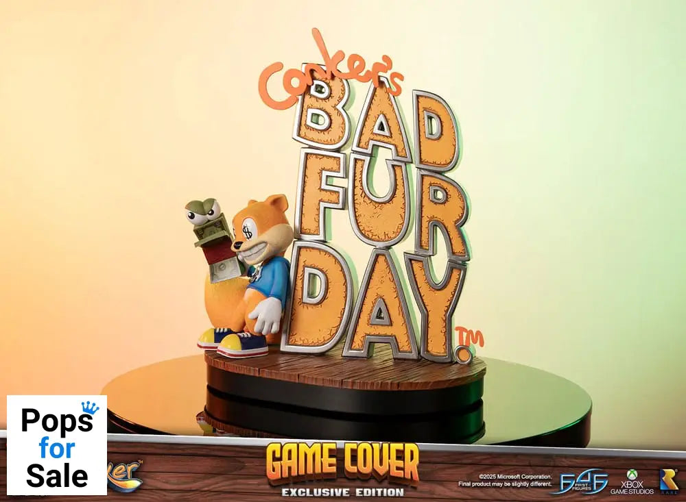 Conker´s Bad Fur Day Statue Game Cover Exclusive Edition 45 cm
