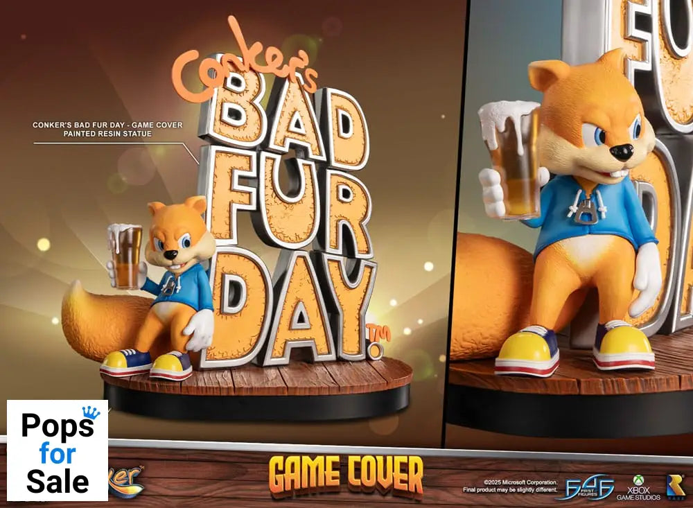 Conker´s Bad Fur Day Statue Game Cover Exclusive Edition 45 cm