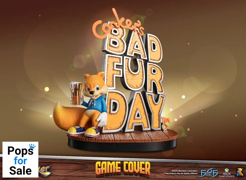 Conker´s Bad Fur Day Statue Game Cover Exclusive Edition 45 cm