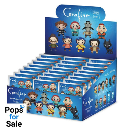 Coraline 3D PVC Bag Clips  Series 1 Display (24)