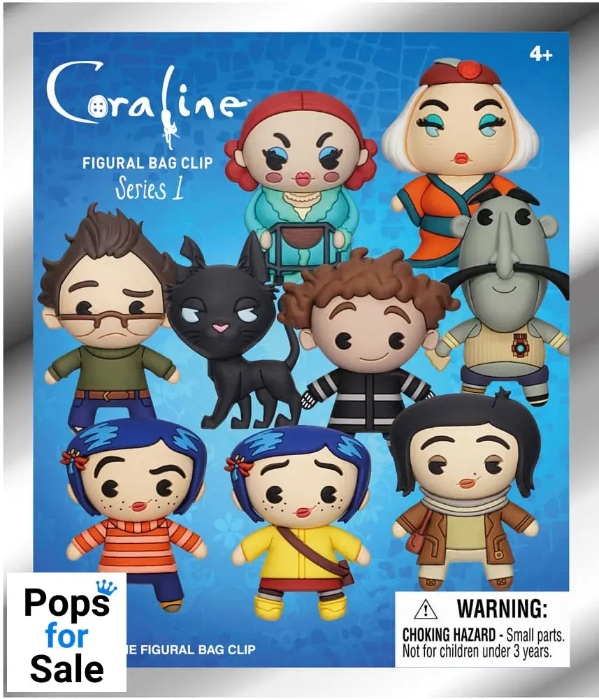 Coraline 3D PVC Bag Clips  Series 1 Display (24)