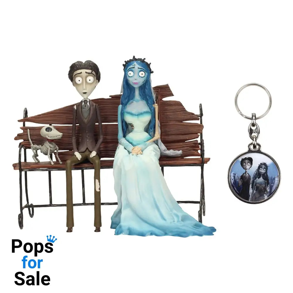 Corpse Bride Gift Set figure & Keyring Victor & Emily