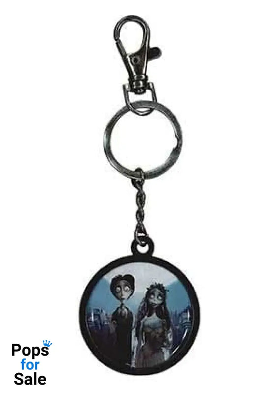 Corpse Bride Metal Keychain Couple & Logo Keyrings