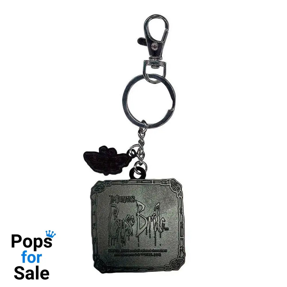 Corpse Bride Metal Keychain Flowers