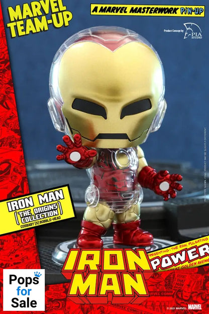 Cosbaby Iron Man (The Origins Collection) - Marvel Comics - Hot Toys- Brand New